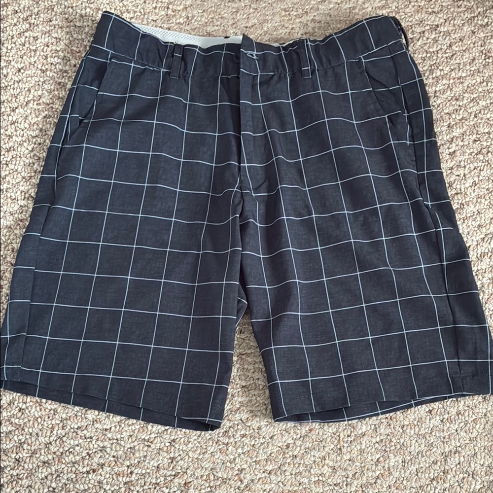 Head Black and White Flat Front Shorts Casual Wear
